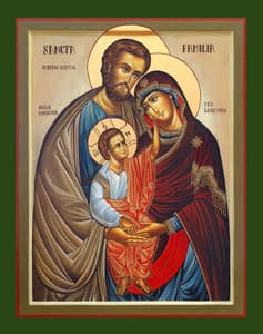 Santa famiglia icona del sacramento del matrimonio